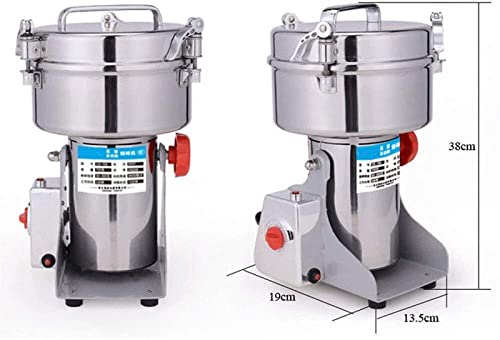 JRZTC Molinillo de Granos eléctrico 1000G Molino de Granos eléctrico Acero Inoxidable, Molinillo de café, Molinillo de… - Imagen 8