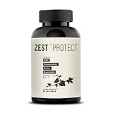 ZEST'PROTECT OPC Traubenkernextrakt Kapseln -55gr OPC-Wirkstoff pro Dose: Spitzenwert - Clevere Kombination: OPC + Rutin, Quercetin, Vitamin C und Resveratrol. 120 Kapseln im 4 Monatsvorrat
