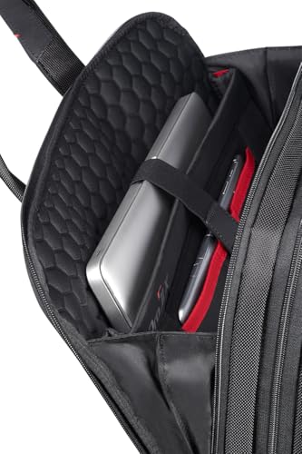 Image of SAMSONITE Pro-dlx 15.6 inch 17 /23 Ltrs Black Softsided Briefcase (PRO-DLX 5 LP.BHNDL 15.6 EXP-BL)