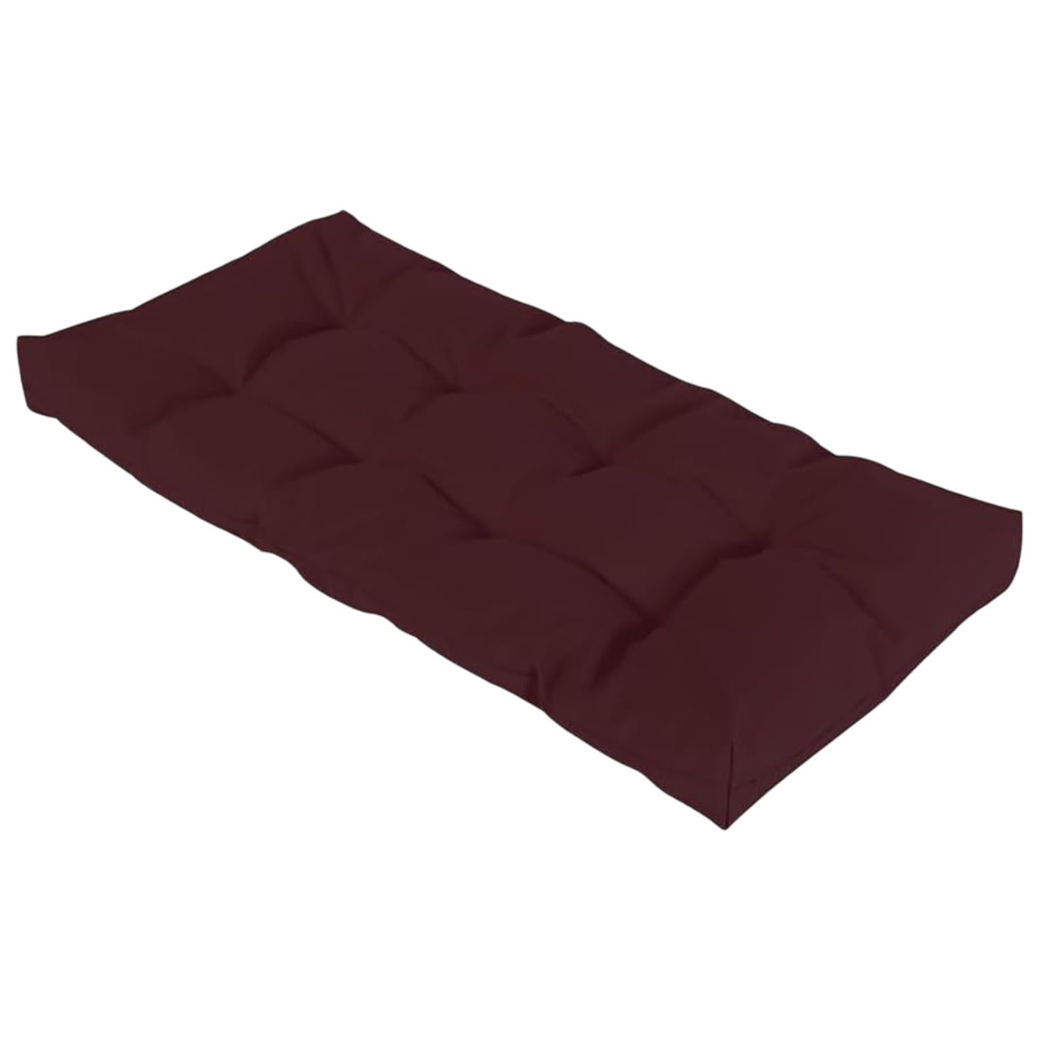 Coussin de banc extérieur bordeaux 140x60 cm pour banquette