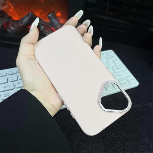 Coque de protection rigide iPhone 12 Pro en métal rose premium