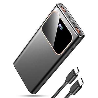 Coucur - 2025 Power Bank Fast Charging External Battery 22.5W Bateria Externa Carga Rapida 10000mAh Cargador Portatil con Entrada y Salida USB C Patalla LED para iPhone Pro MAX Plus Mini para Samsung