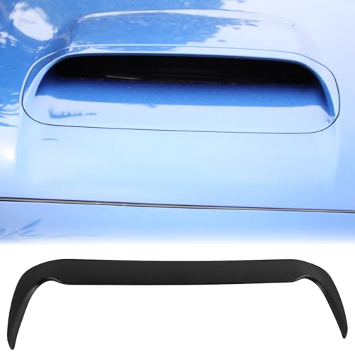 FREEMOTOR802 Compatible With 2015-2021 Subaru WRX & WRX STI 4th Gen Front Hood Bonnet Scoop Cover, Matte Black D Style Bonnet Hood Engine Lid Cover Trim Bodykit Replacement