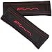 Produktbild 2 x Sicherheitsgurt Bezüge Pads Schwarz Schultertasche Leder Rot 500 Edition