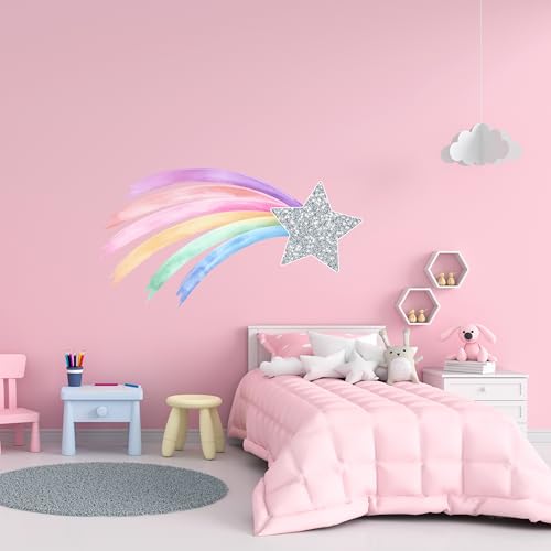 Vinilo Decorativo Estrella Fugaz Arcoíris Pastel miniatura 5