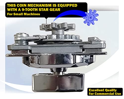 Image of Coin Mechanism for Beaver Machines. 50 Cent Coin Mech for Beaver Gumball Machine Candy Machine. Fit Square Beaver, Round Beaver, Southern & Ball Globe Beaver Vending Machine Coin Mech - NEW