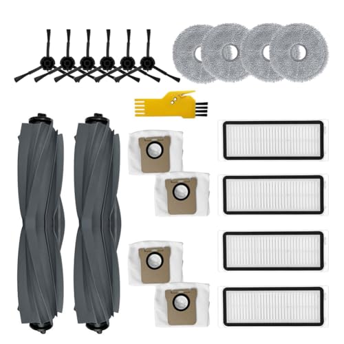Replacement  Robot Vacuum Cleaner 20 Packs 2 Main Brushes, 4 Filters, 6 Side Brushes, 4 Mop Cloths, 4 Dust Bags - aoteng Accessories Kit for Dreame L20 Ultra