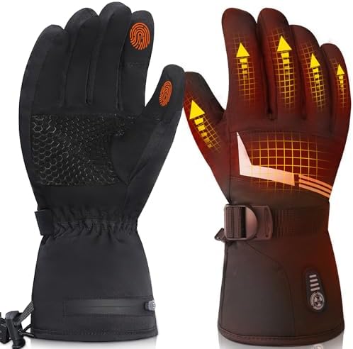 Heated Gloves: 7.4V Rechargeable Warmth