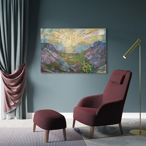 Poster The Sun Edvard Munch 50x75 cm pour décoration murale