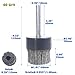 Industrial Abrasive Nylon Brush Disc, Silicon Carbide, Ceramic, Metal, Aluminum, Deburring, Polishing Removal, CNC Automated Robotic(60Grit (50mm))