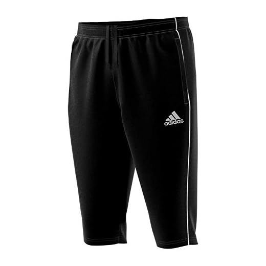 adidas Mäns Core18 3/4 Pnt Sport Byxor svart/vit M