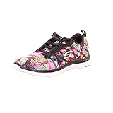 Skechers Sport Women's Floral Bloom Fashion Sneaker,Black/Multi,8 M US