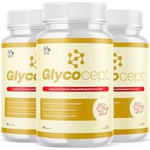 3 Pack Glycocept Capsules, Official Glycocept Pills with All Natural Ingredients, Advanced Capsules Health and Wellness Vitamin Supplement for Maximum Strength Multivitamin Supports 180 Capsules
