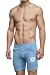 Men's Breathable Varsity Active Short with "02" Print by Gary Majdell Sport Blue Medium
