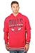 NBA Chicago Bulls Men's Fleece Hoodie Pullover Sweatshirt Focused Stripe, Medium, Red