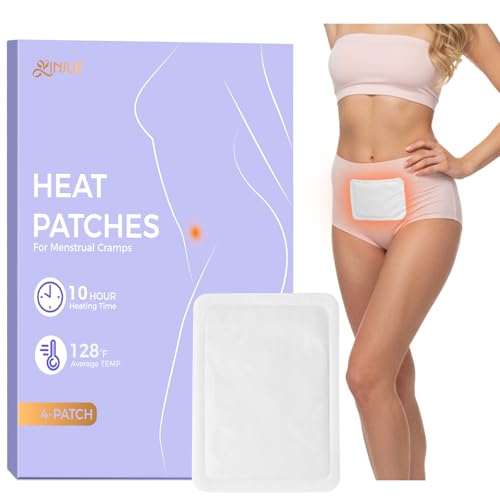 Portable Menstrual Pain Relief Heat Patch Adhesive Heat Patches for Period Cramps and Backache Relief Disposable Air Activated Body Warmers - Up to 10 Hours