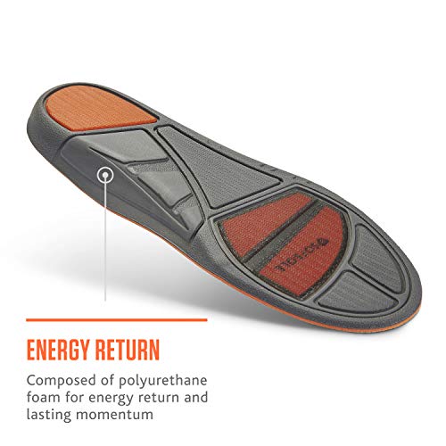 Plantillas deportivas de rendimiento para mujer Sof Sole, naranja, talla 11-8 US miniatura 4