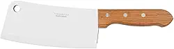 Cutelo Tramontina Dynamic Com Lâmina De Aço Inox E Cabo De Madeira Natural 7"