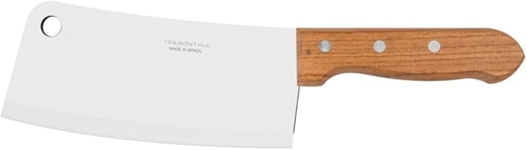 Cutelo Tramontina Dynamic Com Lâmina De Aço Inox E Cabo De Madeira Natural 7"