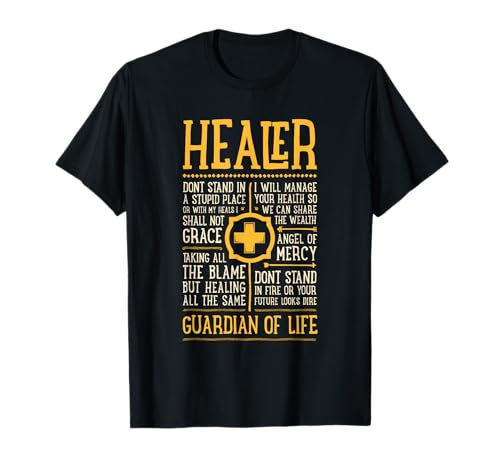 Homme WoW Guérisseur drôle de jeu de rôle guérit T-Shirt