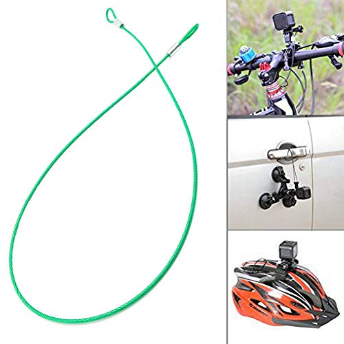 8 Pack Safety Stainless Steel Tethers,Colorful Coated Security Tether Lanyard Kit Cable Wire Compatible With Sporting Camera All Editions,Action Camera Series Devices And Other Applicable Equipment #TOP4