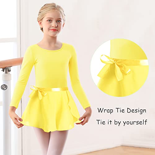 DANSHOW Girls Team Basic Long Sleeve Leotard with Skirt Kid Dance Ballet Tutu Dress4