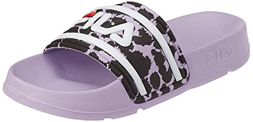 FILA Morro Bay P Kids Slipper, Fair Orchid-Leopard, 33 EU