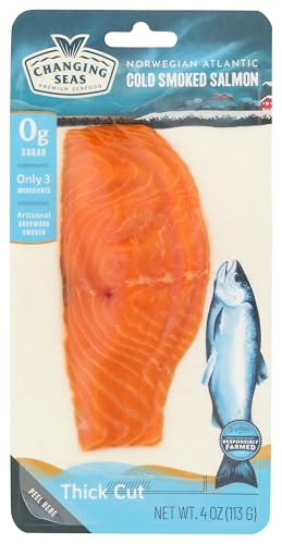 Changing Seas Smoked Thick Cut Atlantic Salmon, 4 Oz