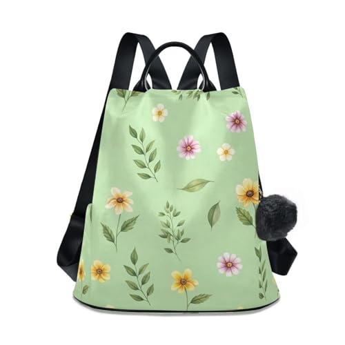 Sac à dos vert aquarelle esprit nature pour femme libre et inspirée