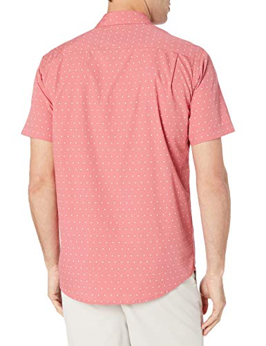 Image of Amazon Essentials Men's Regular-Fit Short-Sleeve Poplin Shirt, Collared, Washed