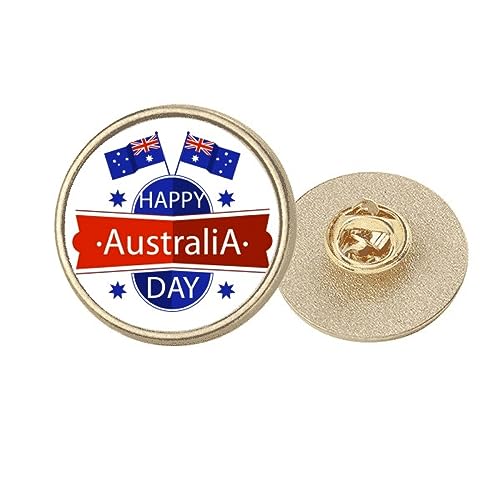 Broche drapeau australien en métal doré, cadeau idéal souvenir taille M