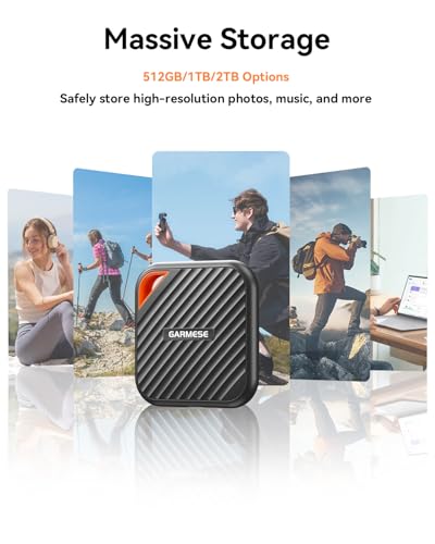 Image of 1TB External SSD Up to 2000MB /s, USB 3.2 Gen 2x2 Portable SSD External Solid State Drives Compatible with Game Console /Tablet /Laptop /Mac, Reliable Storage for Gaming, Students, Professionals