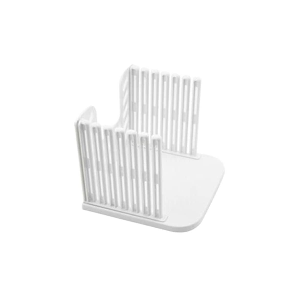 COLLBATH Foldable Bread Slicer for Toast Bagels and Sandwiches Plastic Cutting Guide for Even Slices Space-saving Design for Home Baking