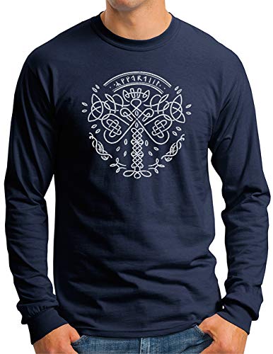 T-shirt Yggdrasil rune viking à manches longues : une idée cadeau originale pour homme