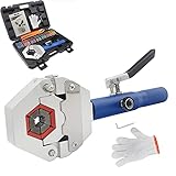 Hydraulic AC Crimping Tool Hydraulic AC Hose Crimper Univeral Hydra-Krimp 71500 Manual A/C Hose Crimper Kit Air Conditioning for Barbed and Beaded Hose Fittings Auto Reparing Tool (71500 Interal)