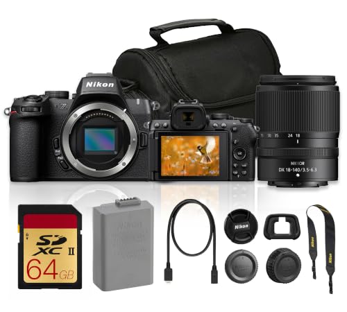 Image of Nikon Z50 II Mirrorless Camera with 18-140mm f/3.5-6.3 Lens Kit Bundle with Bag + 64GB UHS-II U3 Memory Card