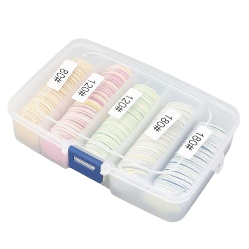 Dioche Discos de Papel de Lija para Pies Discos de Papel de Lija para Removedor de Callos - Pulidores de Uñas Reutilizables y Reemplazables de 25 Mm para Lima de Pies Eléctrica, Perfectos para Lisos