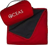 Oceas Large Waterproof Outdoor Blanket – Lightweight Camping Blankets for Cold Weather, Picnic, Stadium, Camp, & Car Use – Insulated Windproof, and Water Proof Blanket - Machine Washable Fleece