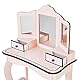 Teamson Kids- Little Lady Gisele Toy Vanity Set - Pink/Schwarz