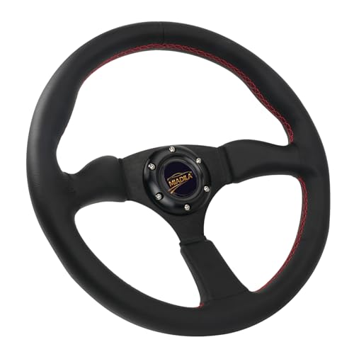 MIADILA Universal 14 Inch Black Sports Racing Car 6 Bolts