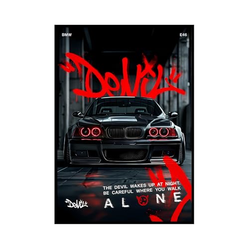 Image of Aniculture JDM Car Poster Bundle - BMW Beamer, Nissan GTR & 180SX A4 HD Wall Art, Vibrant Colors, 300 GSM Thick Cardstock | Modern Room, Bedroom & Office Decor