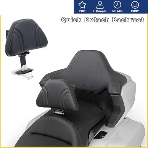 Coussin dossier réglable Goldwing GL1800 2018-2022 noir à démontage rapide