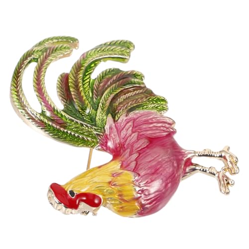 Broche coq en alliage colorful Healvian pour déguisement de poulet - 6