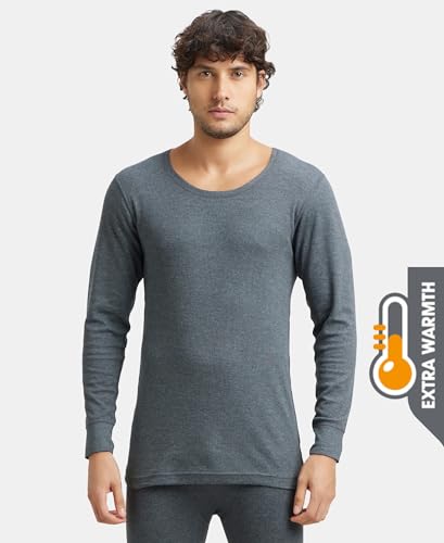 Image of Jockey 2404 Men Extra Warmth Super Combed Cotton Rich Full Sleeve Thermal Set with StayWarm Technology