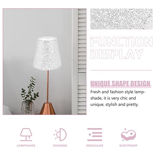 Labrimp XDM56145C17AGDVS Fabric Lampshade Lamp Shades Sequin Cloth Art Lampshade Floor Light Lampshade Decorative Lamp Shade Cover Retro Floor Light Shade Table Lampshades Cylinder Ceiling Lamp E27 Iron thumb #5