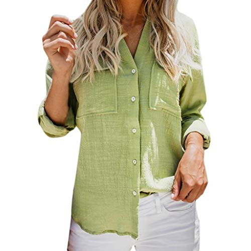 Button Down Shirts for Women, Fitted Long Sleeve Tailored Work Office Blouse