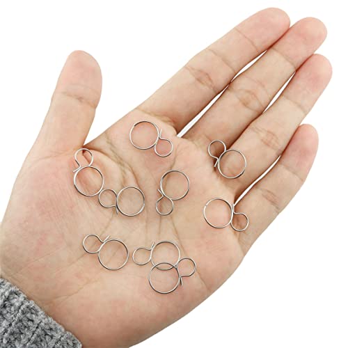 Itrolle 100Pcs Metal Chandelier Hanger Pins Pendant Light Fastening Pin Ceiling Light Connectors Clips Chandelier Replacement Parts #TOP2