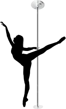 Pole Dance Pole Home Stripper Pole Rotating/Static Dance Pole Portable Home 45mm Men Women Pole Dance Pole 440lb Capacity