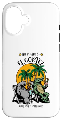 El pueblo de El Cortez TV Manatí Diseño Cocodrilo Carcasa para iPhone 16