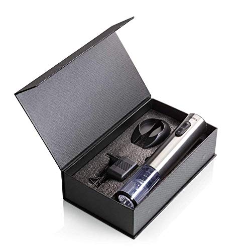 Miniatura 2 de Haeger Lucca - Sacacorchos Recargable - Funciona Con Batería Recargable - Se Enciende Durante La Carga Y Cuando Toma El Corcho, Caja Deluxe, Accesorios: - Corta Sello De La Botella - Cargador